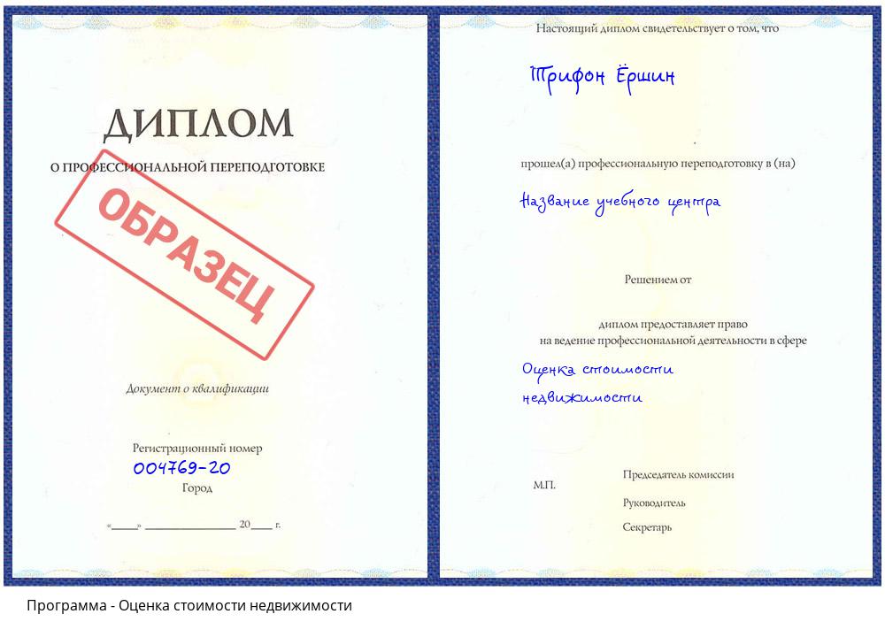Оценка стоимости недвижимости Реж